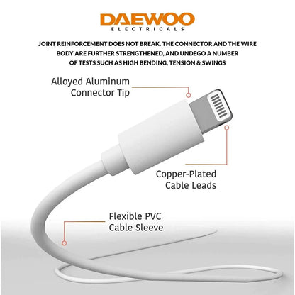 1 Metre USB-A to 8 Pin Lighting Charging Cable