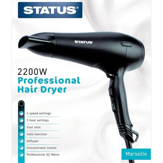 2200W Professional Hair dryer - Status MARSEILLE