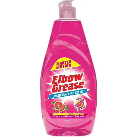 Elbow Grease Washing Up Liquid Pink Blush 600ml - Box of 12