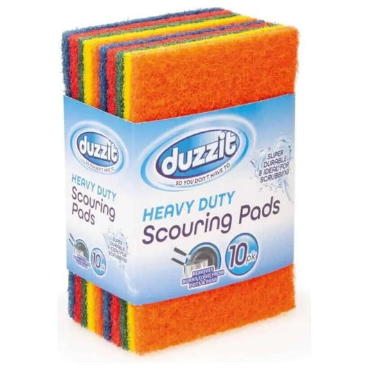 Heavy Duty Scouring Pad Asstd 10 pack Duzzit - Box of 12