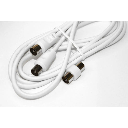 4 Metre Aerial Coaxial Lead - Pack of 6