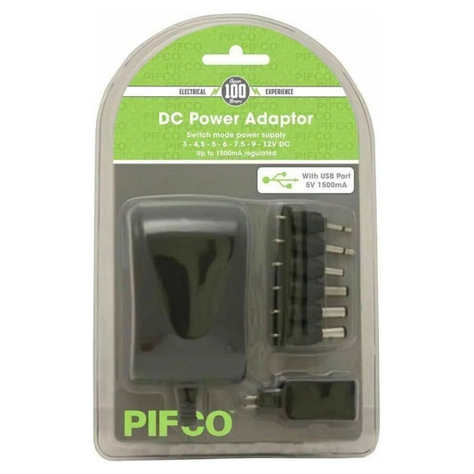 1500mAh AC DC Adaptor - Pifco