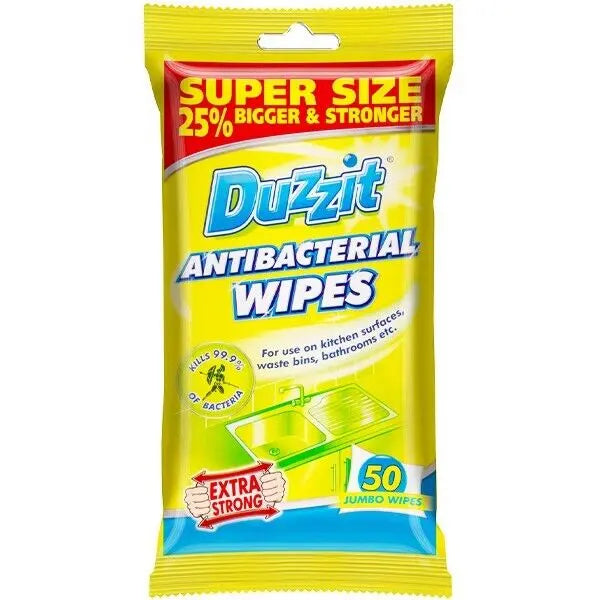 Anti-Bacterial Wipes 80 pack Duzzit - Box of 12