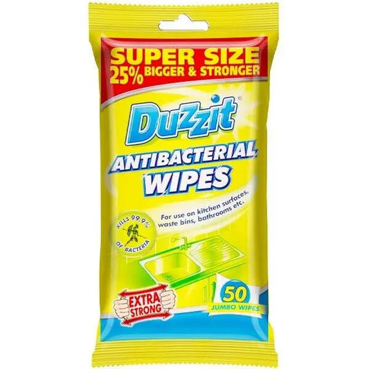 Anti-Bacterial Wipes 80 pack Duzzit - Box of 12