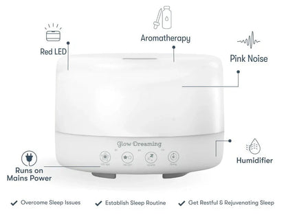 Glow Dreaming Sleep Aid Night Light Aromatherapy Pink Noise And Humidifier