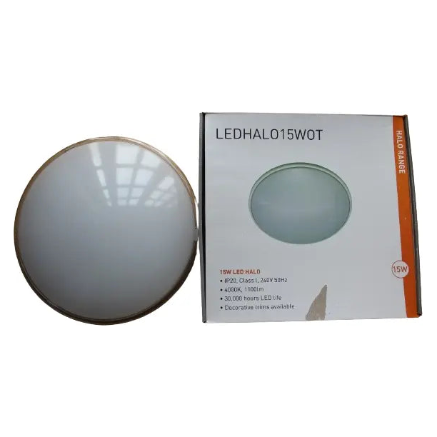 LED HALO (Transparent Rim) 15W Bulkhead 4k