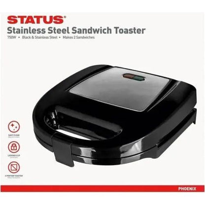 Stainless Steel Sandwich Toaster 750w