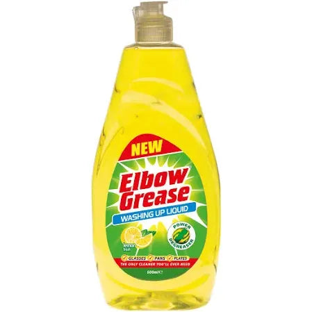Elbow Grease Lemon Fresh Washing Up Liquid 600ml - Box of 12