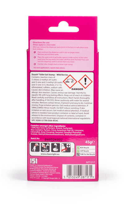 Duzzit Toilet Gel Stamps Wild Berries x 12