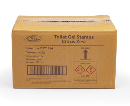 Duzzit Toilet Gel Stamps Citrus Zest x 12