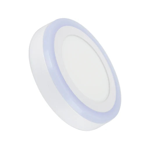 12+4W Pink Edge Lit LED Surface Panel Light 6500K